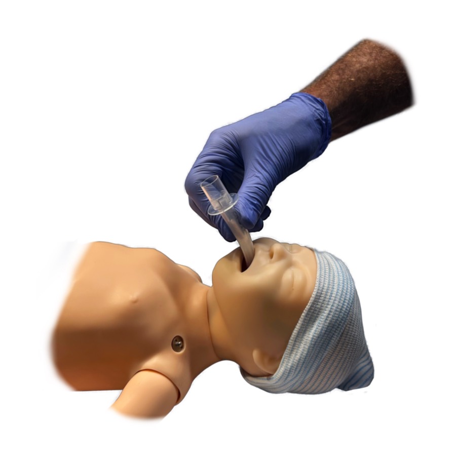 Second illustration in the i-gel airway insertion sequence